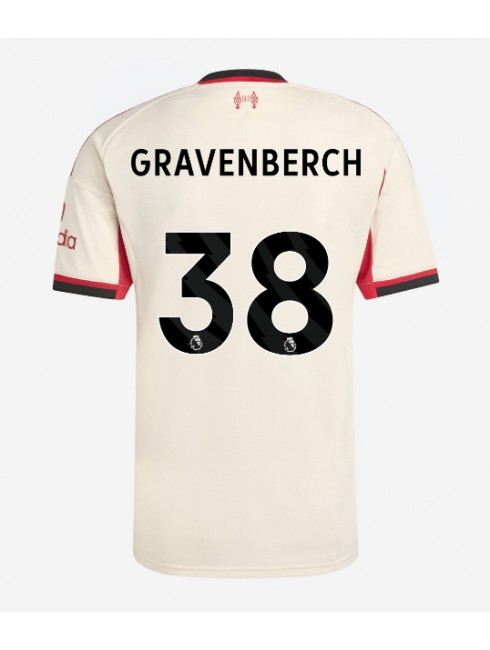 Liverpool Ryan Gravenberch #38 Replika Borta Kläder 2025-26 Kortärmad Liverpool Ryan Gravenberch #38 Replika Borta Kläder 2025-26 Kortärmad